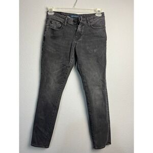 Aeropostale Mens Super Skinny Jeans Faded‎ Black Denim Size 28x28 Grunge Gothic